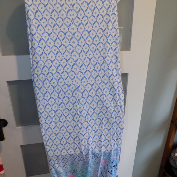 Lilly Pulitzer Luella Multi Sea La Vie Geometric Mosaic Print Size XL Dress - Picture 4 of 4